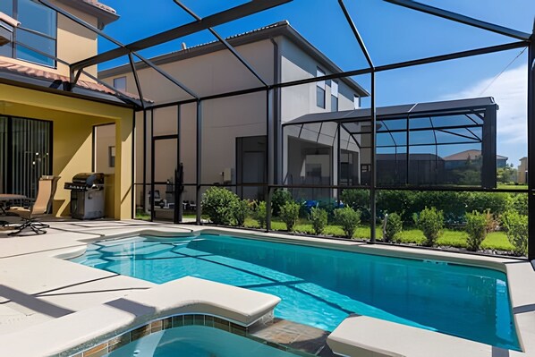 A heated pool