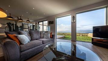 Televisión, chimenea