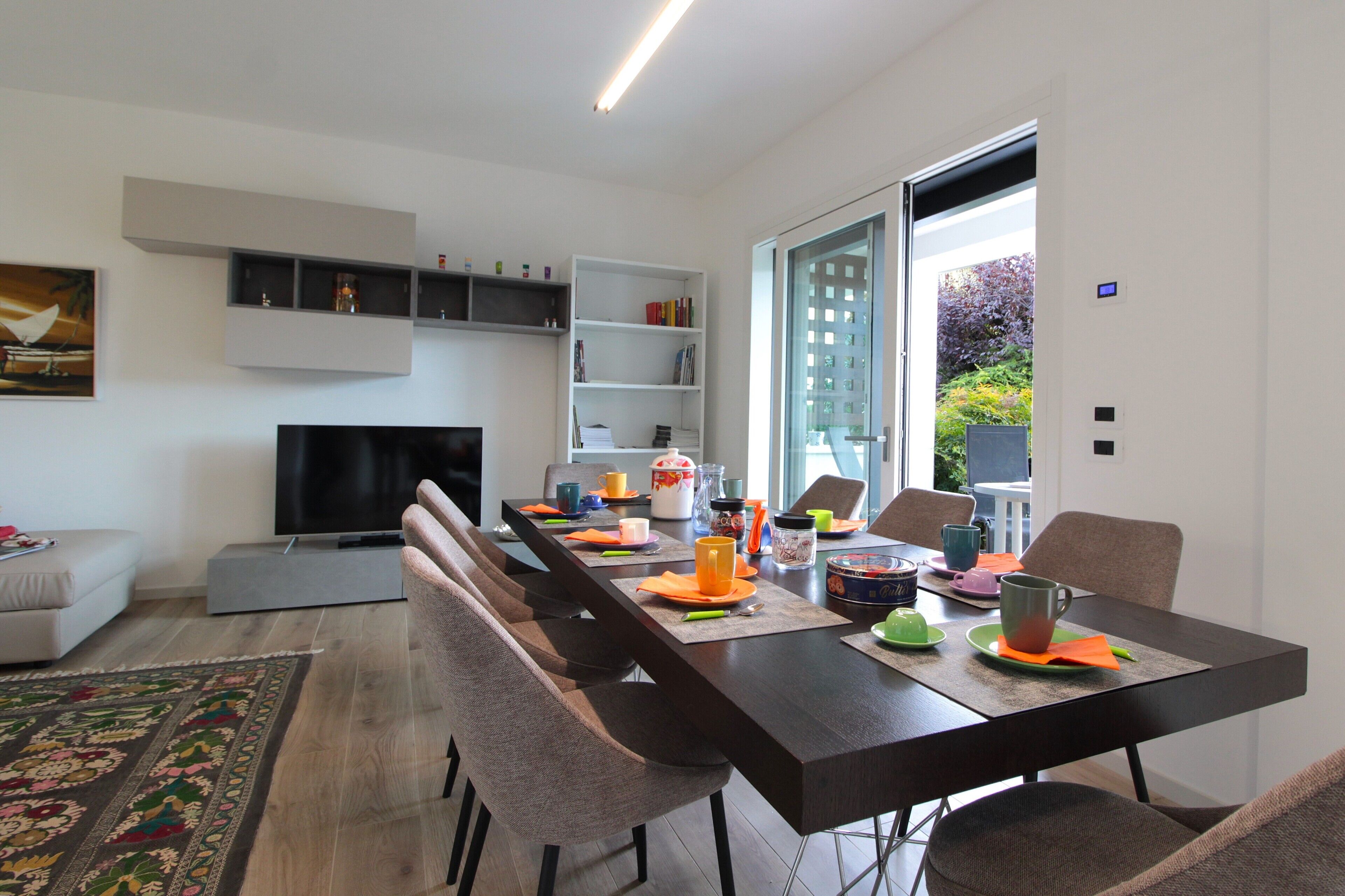 Rumah, patio, pemandangan gunung | Ruang makan