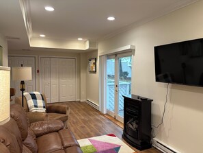 Smart TV, DVD player, books