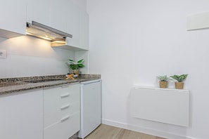 Apartment, 1 Bedroom | Private kitchen | Mini-fridge
