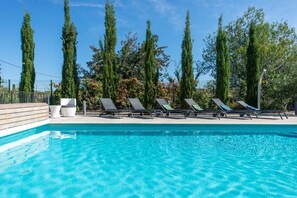 A heated pool