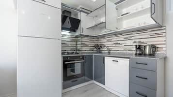 Condo dành cho gia đình, 2 phòng ngủ, không hút thuốc, ban công | Bếp riêng | Dụng cụ pha cà phê/trà, ấm điện