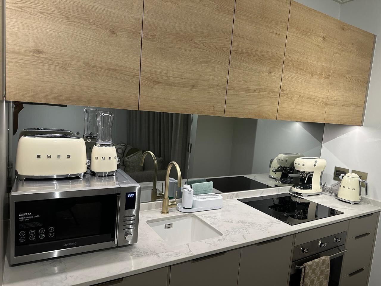 Microwave, oven, stovetop, dishwasher