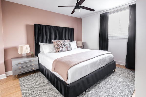 2 bedrooms, iron/ironing board, free WiFi, bed sheets