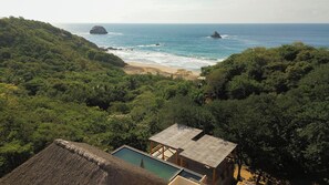 Aerial view - Casa Yute Boutique Hotel Playa Aragon (Santa María Tonameca)