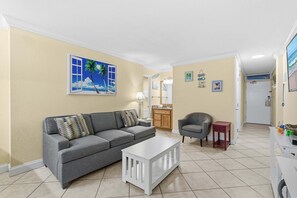 Condo, Multiple Beds, Balcony, Ocean View (Ocean Jewels Club 319) | Living area - Ocean Jewels Club 319 (Daytona Beach)