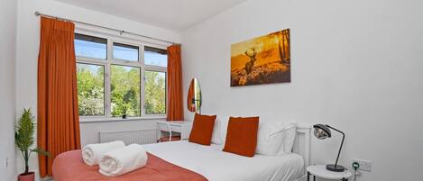 Desk, iron/ironing board, free WiFi, bed sheets