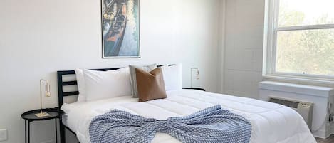 Desk, iron/ironing board, free WiFi, bed sheets