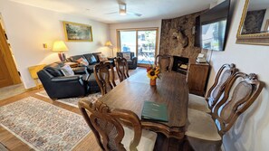 Televisio, takka, DVD-soitin