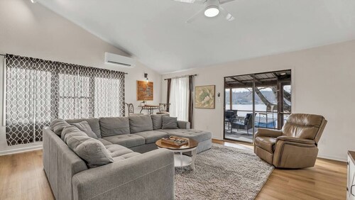 Peaceful LakeFront home with dock and screened in Porch