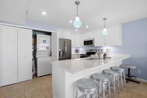 Condo, Multiple Beds, Patio, Ocean View (Errol By The Sea 126) | Private kitchen - Errol By The Sea 126 (New Smyrna Beach)