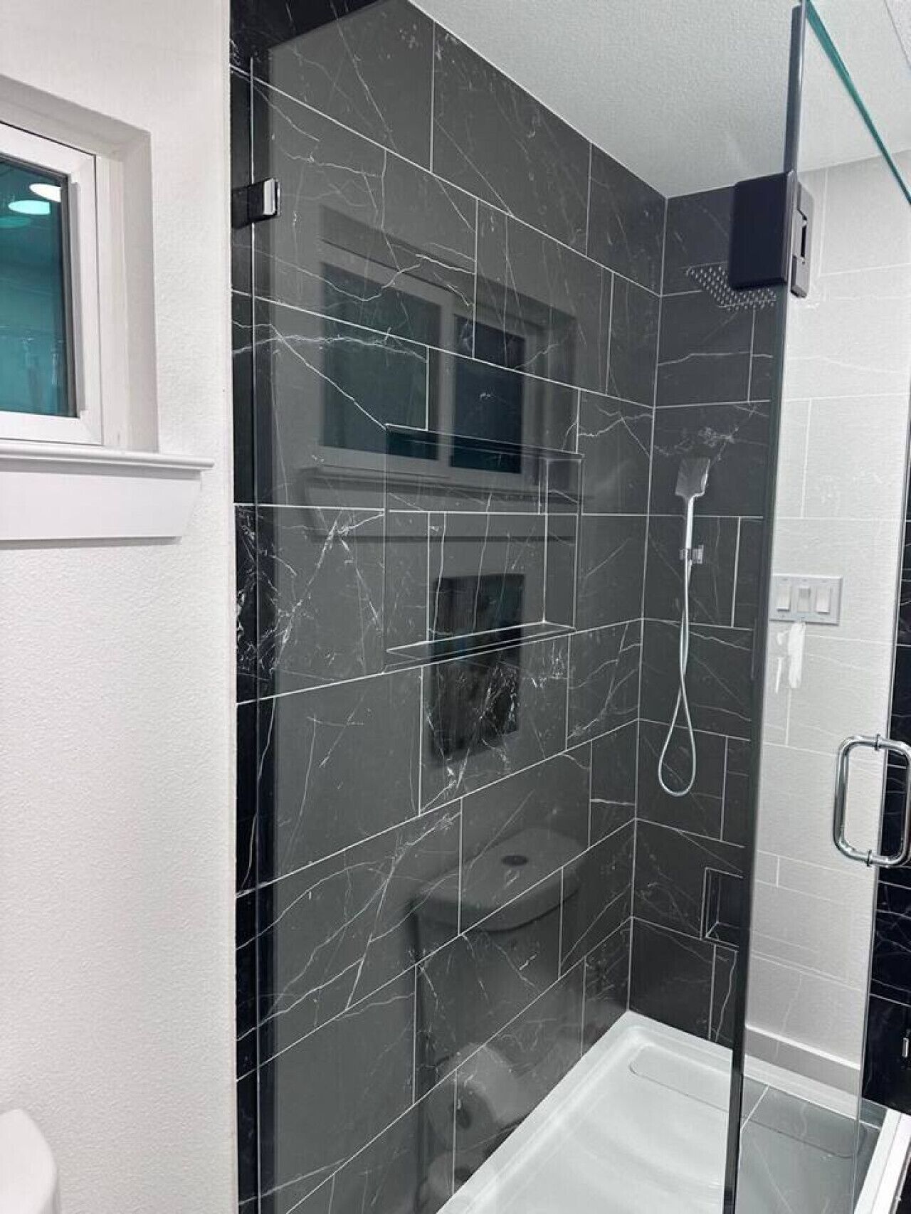 Shower, hair dryer