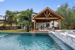 Outdoor pool, a heated pool - Luxury Villa Retreat, Pool, Hot tub & Fun (Cedar Park)