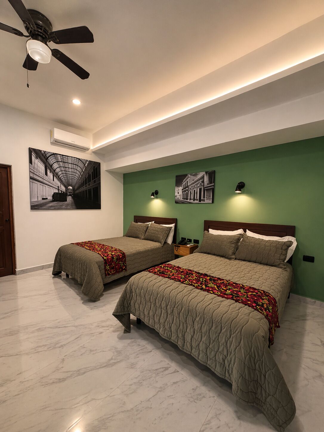 Comfort Double Room, 2 Double Beds, Tower | Desk, laptop workspace, soundproofing, free WiFi