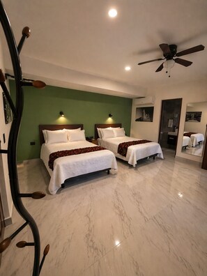 Comfort Double Room, 2 Double Beds, Tower | Desk, laptop workspace, soundproofing, free WiFi - Hotel Boutique Casa Vivaldi (Mérida)