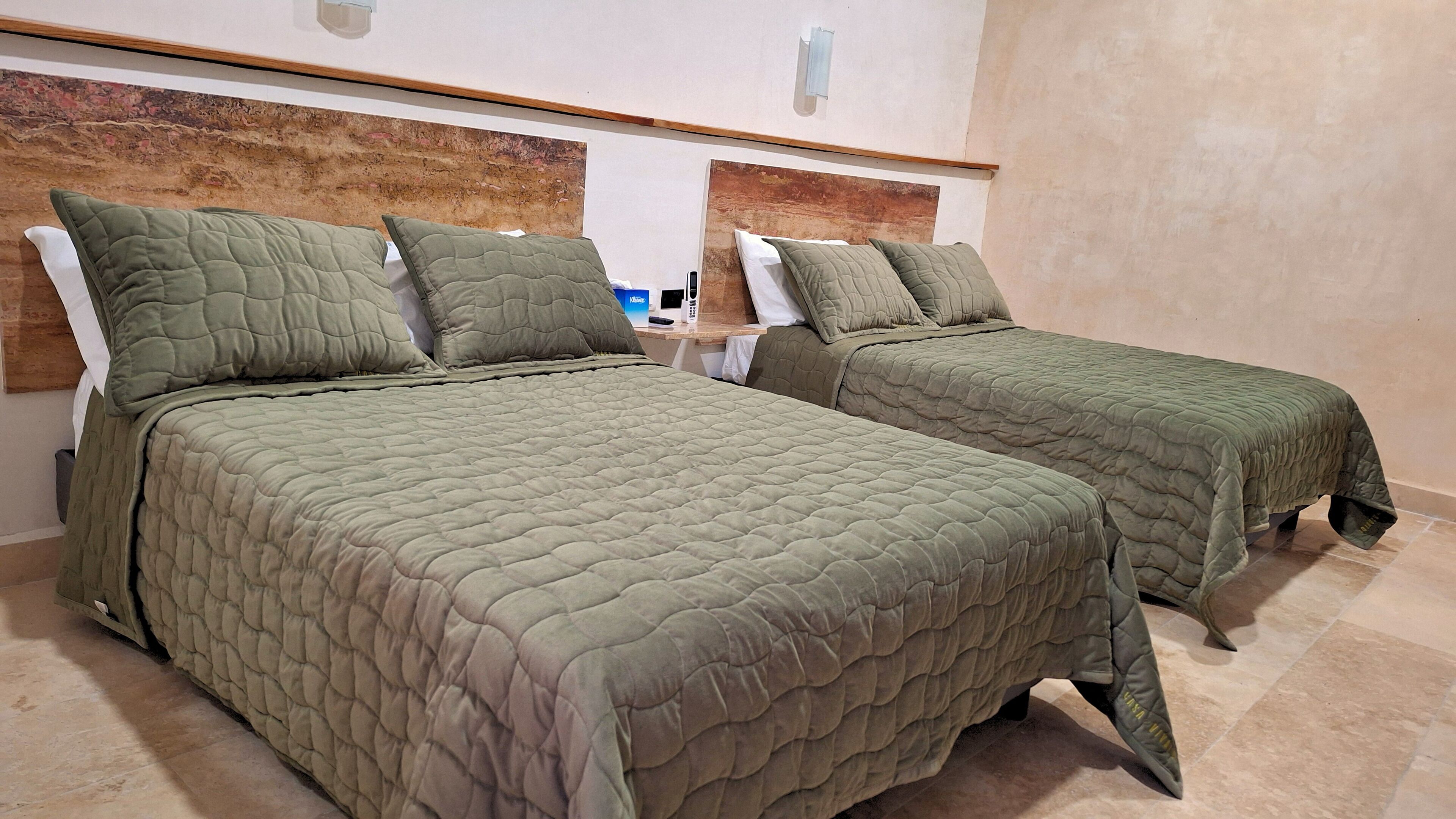 Comfort Double Room, 2 Double Beds, Tower | Desk, laptop workspace, free WiFi, bed sheets