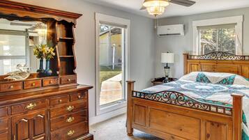 1 dormitorio, tabla de planchar con plancha, Internet y ropa de cama