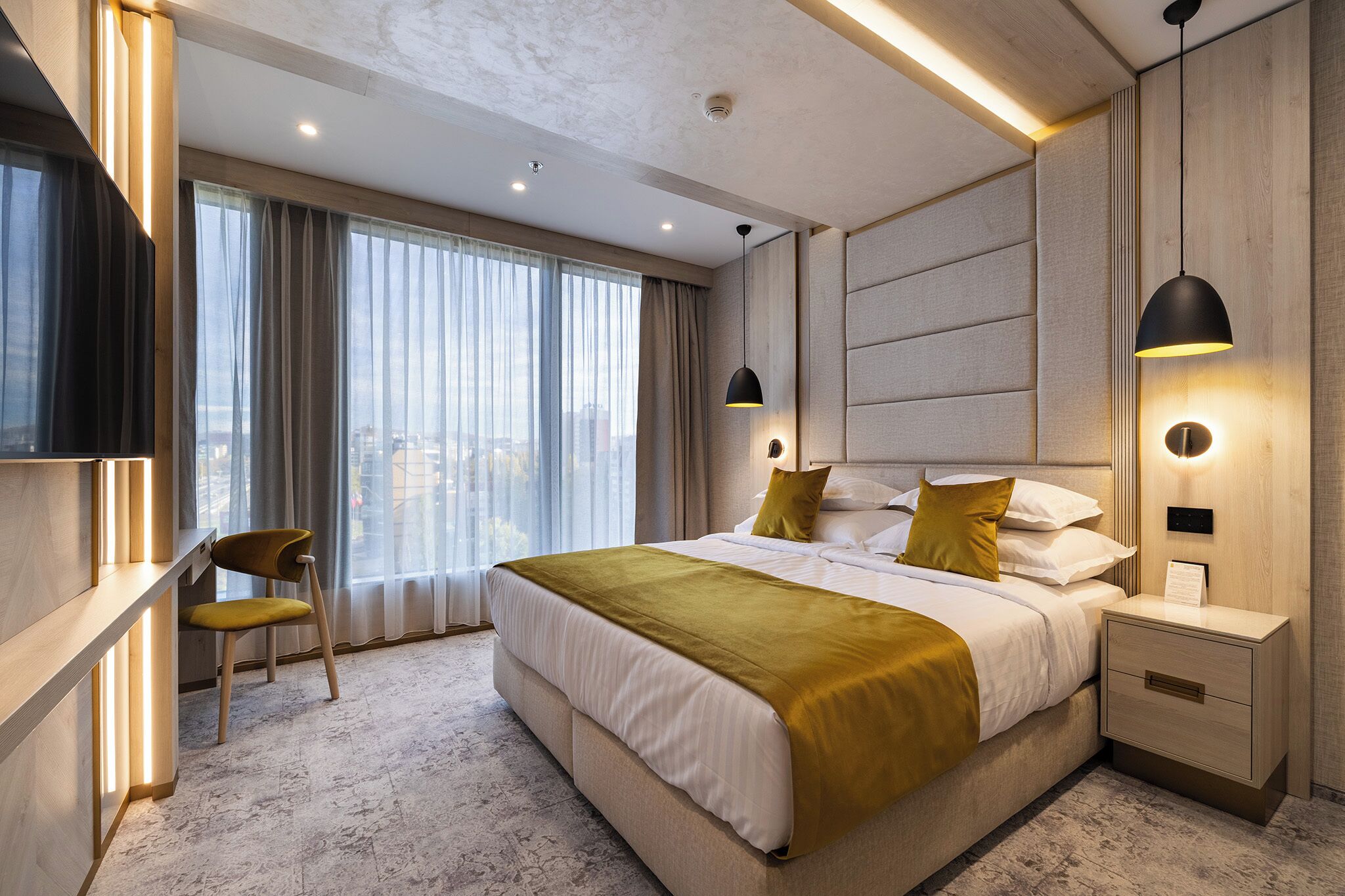 Comfort Double Room, City View | In-room safe, desk, laptop workspace, free WiFi