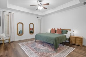 3 bedrooms, iron/ironing board, WiFi, bed sheets