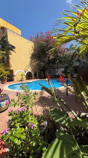 Pool - 4 Units |  Serene Stay w/ Access to Outdoor Pool & Garden in the Heart of Cancún (Cancun)
