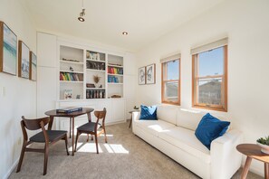 TV, fireplace - Steps to Beach: Fire Pit, Surfing & Dunes Access. Perfect for two couples! (Oceano)