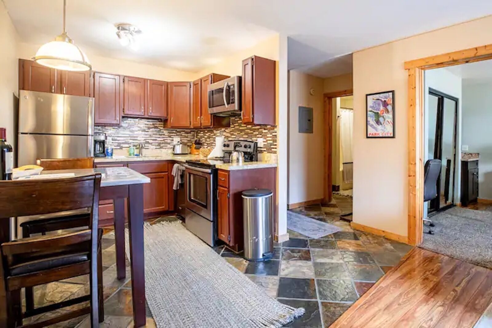 Microwave, oven, stovetop, dishwasher