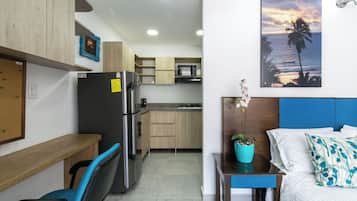 Studio Standar, balkon, pemandangan kota | Area keluarga