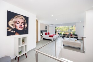 Nhà Duplex Superior, ban công, quang cảnh thành phố | Màn/rèm cản sáng, bàn ủi/dụng cụ ủi quần áo