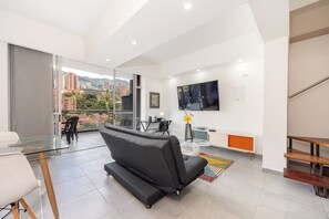 Superior-dupleks - balkon - byudsigt | Opholdsområde
