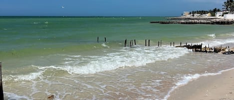 Sun loungers, beach towels
