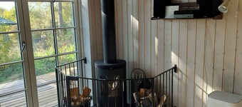 Newly built holiday home with a fjord view