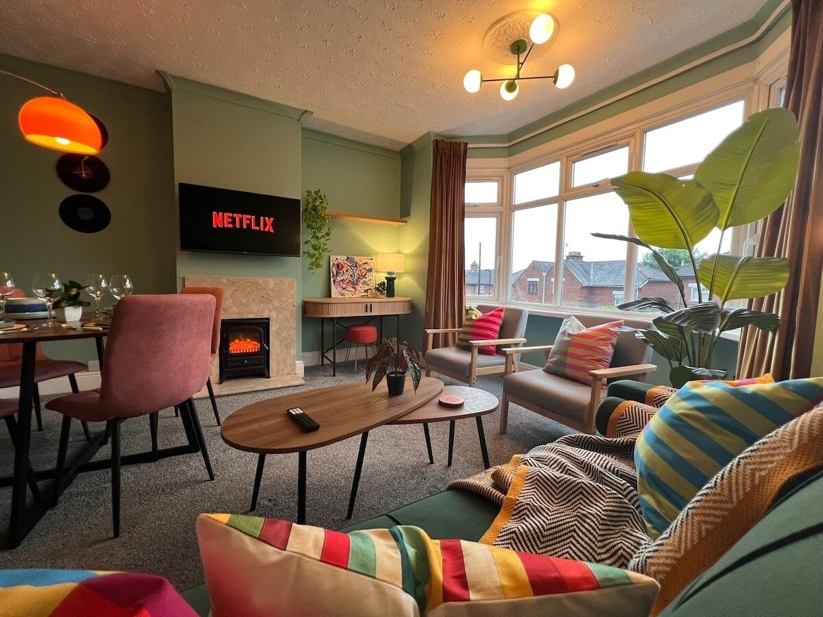 Fernseher, Kamin