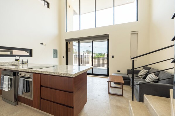 Club Townhome, Balcony | Living area