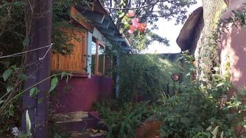 Cabaña familiar, balcón, vista a la montaña | Terraza o patio