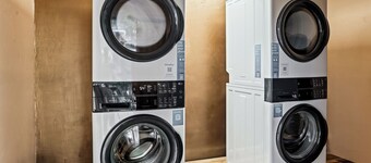 LUXX Space Cabin Tiny House with rooftop deck, private fenced patio.