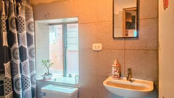 Dusch, tvål och toalettpapper