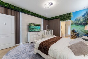 8 多间卧室、熨斗/熨衣板、免费 WiFi、床单