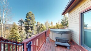 Terrace/patio - Views | Hot Tub | Pet Friendly | Sunrise Ridge (Angel Fire)