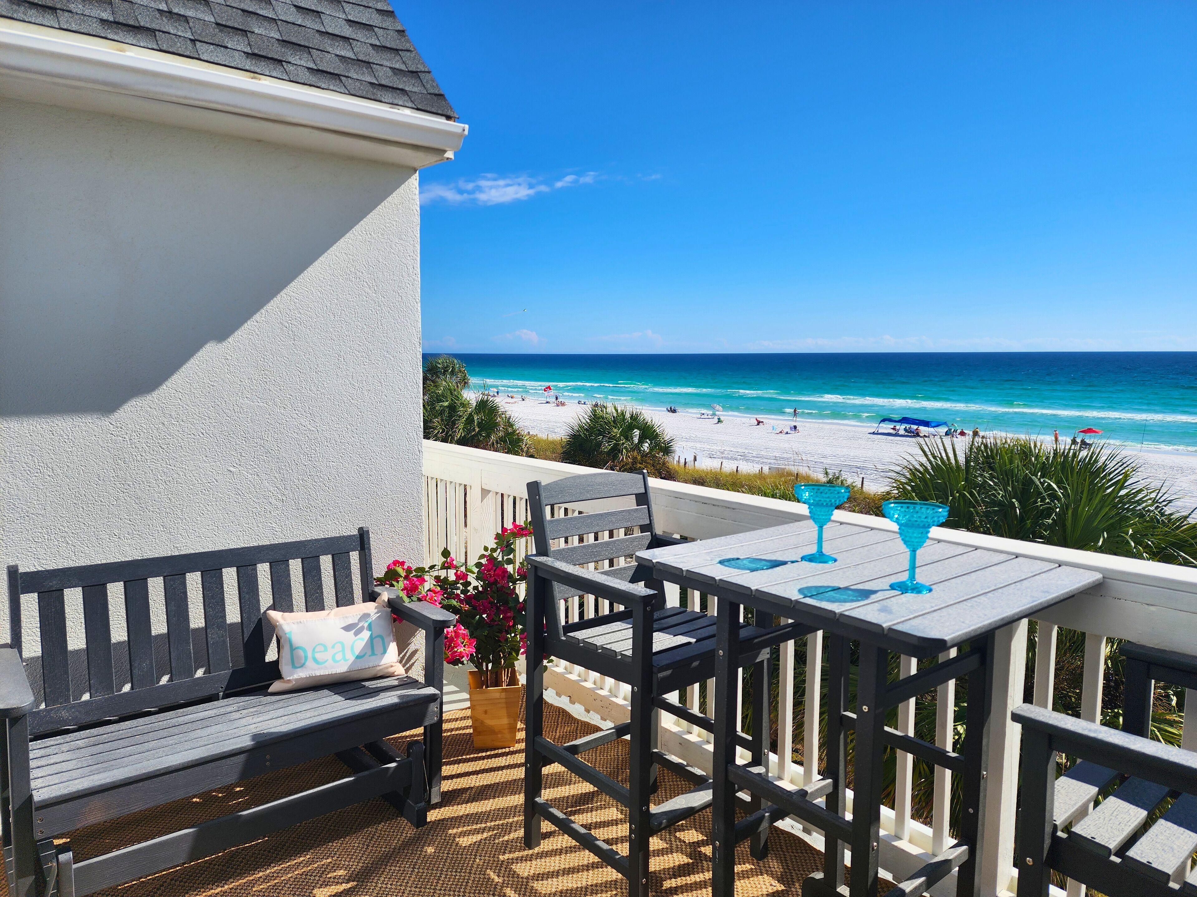 Breathtaking views from the private balcony off the primary bedroom