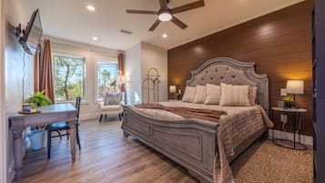 Desk, iron/ironing board, WiFi