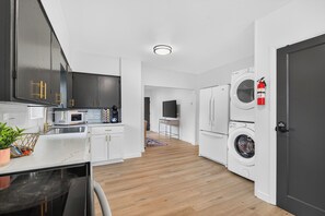 Microwave, oven, stovetop, dishwasher