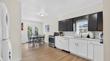 Microwave, oven, stovetop, dishwasher