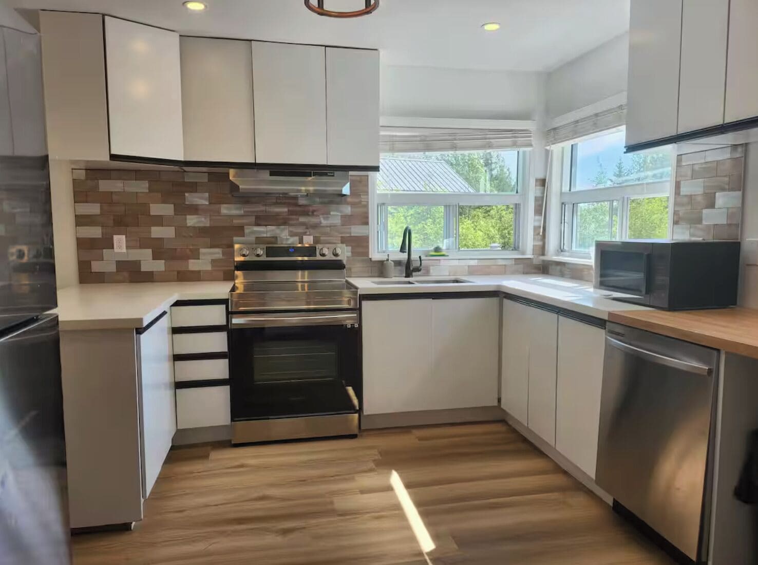 Microwave, oven, stovetop, dishwasher