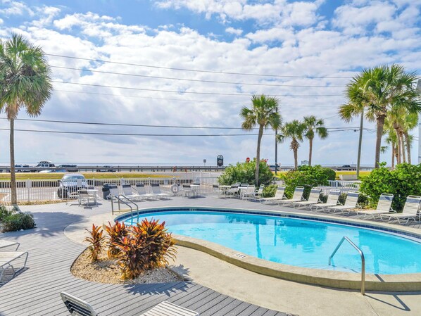 A heated pool