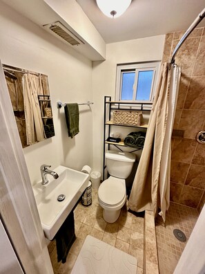 Towels, soap, toilet paper
