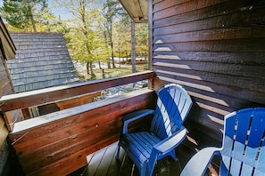 Private Outdoor Space - Step outside to your own balcony and take in the quiet mountain setting.
