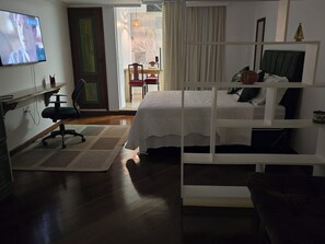 1 bedroom, iron/ironing board, bed sheets