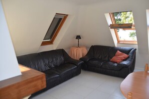 Televisie en een open haard