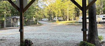 Cozy 1-bedroom cabin in quiet campground surrounded by nature.